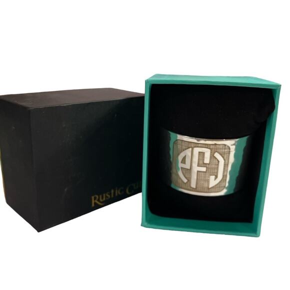 RUSTIC CUFF Woman’s Silver Stainless Steel Cuff Bracelet - Picture 1 of 4